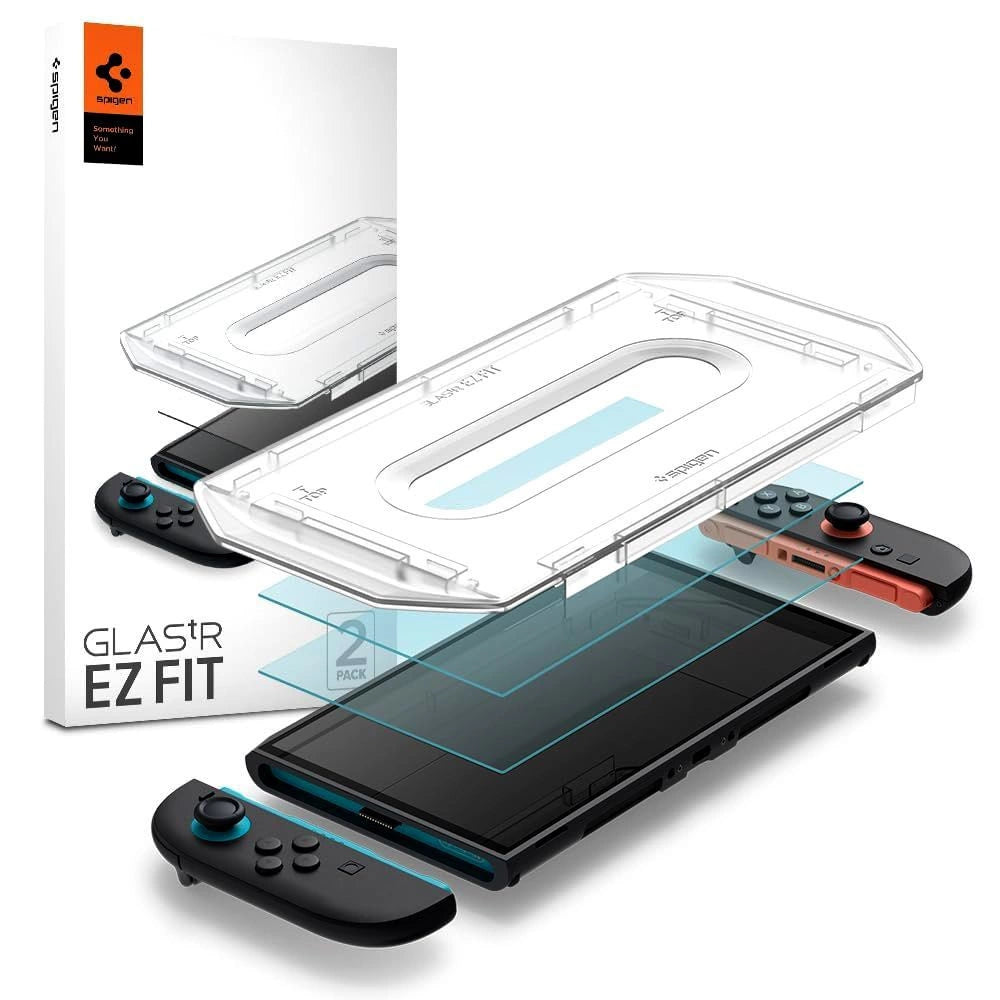 Spigen Glas.Tr ”EZ FIT” Tempered Glass 2-pack for Nintendo Switch 2 - Transparent_0