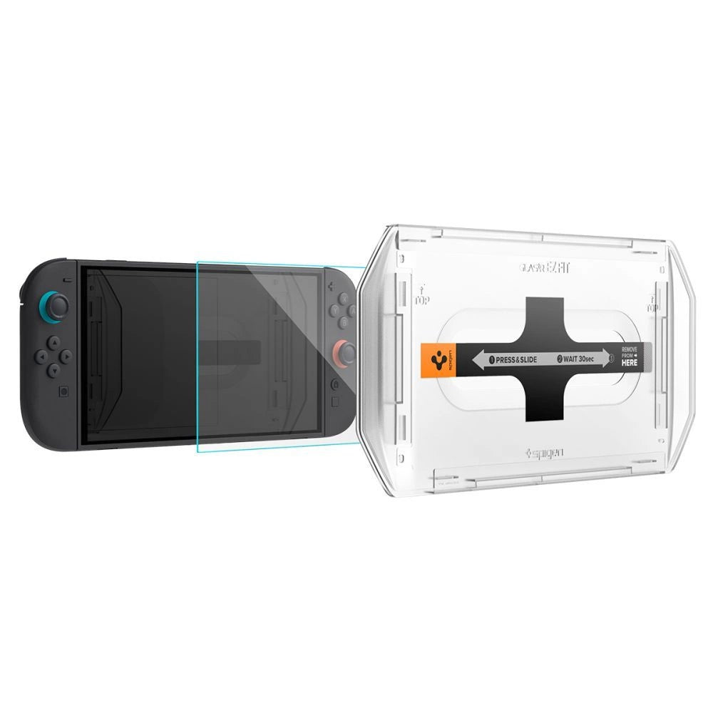 Spigen Glas.Tr ”EZ FIT” Tempered Glass 2-pack for Nintendo Switch 2 - Transparent_3