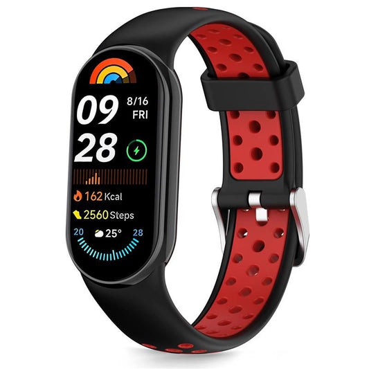 Tech-Protect IconBand Air Strap for Xiaomi Smart Band 8 / 9 / 10 / NFC - Black and Red_0