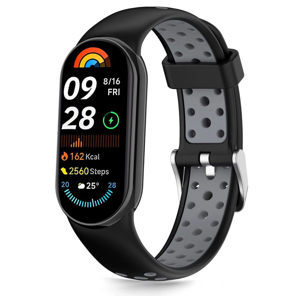 Tech-Protect IconBand Air Strap for Xiaomi Smart Band 8 / 9 / 10 / NFC - Black and Gray_0