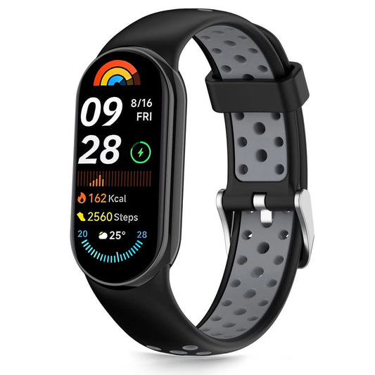 Tech-Protect IconBand Air Strap for Xiaomi Smart Band 8 / 9 / 10 / NFC - Black and Gray_0