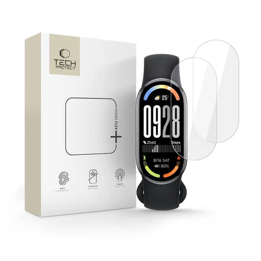Tech-Protect Gydro Flex+ hydrogel film 2-pack for Xiaomi Smart Band 8 / 9 / 10 / NFC - transparent_0