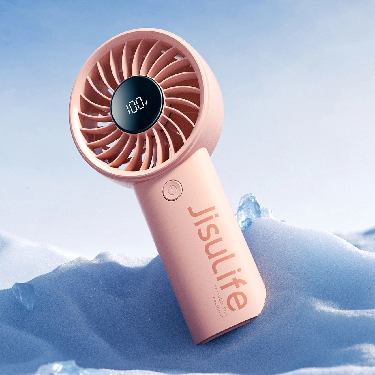 Jisulife Handheld Fan Life4 3600mAh Portable USB Fan - Pink_3