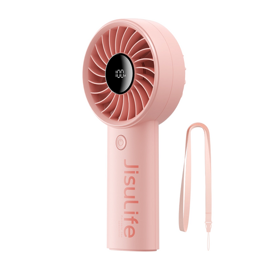 Jisulife Handheld Fan Life4 5000mAh Portable USB Fan - Pink_0