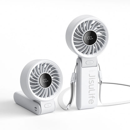 Jisulife Handheld Fan Life7 3600mAh Portable USB Fan - Gray_1