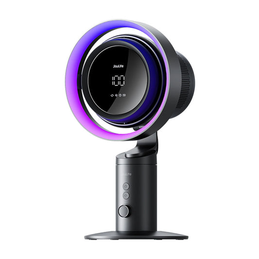 Jisulife Table Fan Pro3 10000mAh Desktop Turbine Fan with Filter - Dark Gray_0