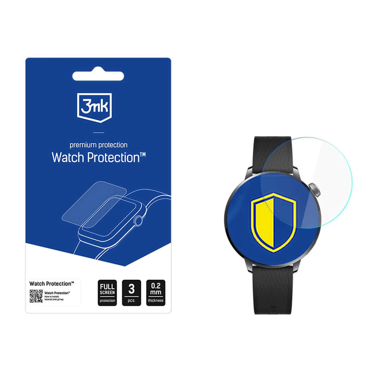 3mk Watch Protection ARC Smartwatch Screen Protector for OnePlus Watch 3 43mm_0