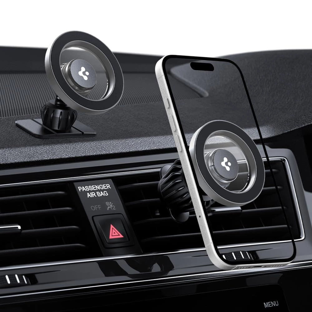 Spigen MFT13 MagSafe Car Holder for Cockpit or Air Vent - Silver_4