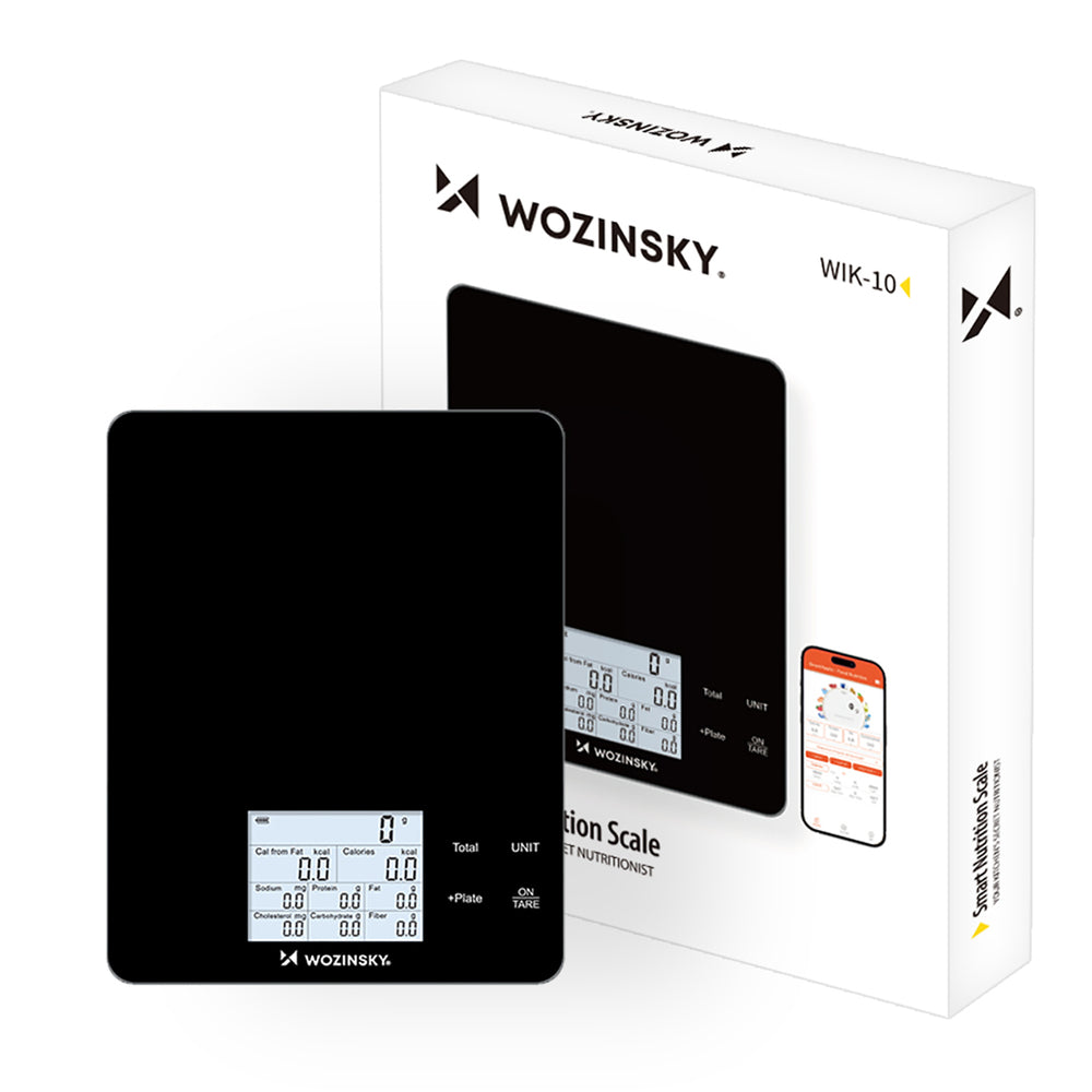 Wozinsky WIK-10 Smart Kitchen Scale with Digital Display, Bluetooth App - Black_0