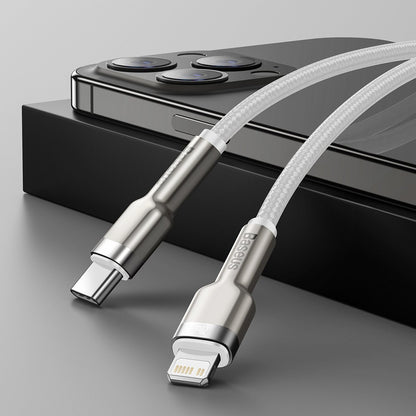 USB-C cable for Lightning Baseus Cafule, PD, 20W, 2m (white)_19