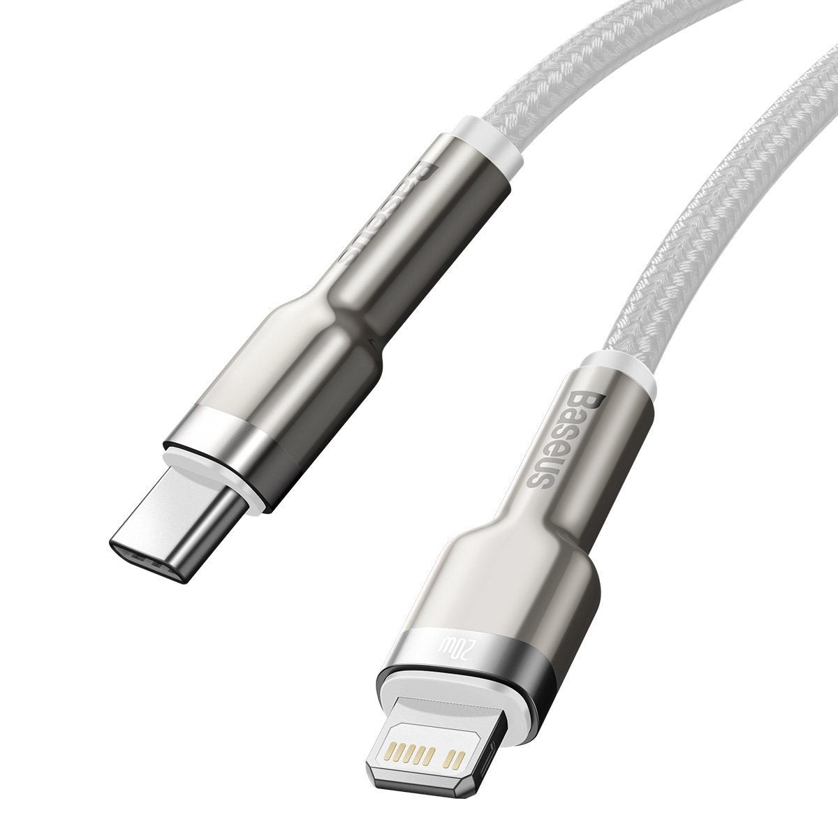 USB-C cable for Lightning Baseus Cafule, PD, 20W, 2m (white)_7
