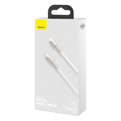 USB-C cable for Lightning Baseus Cafule, PD, 20W, 2m (white)_12