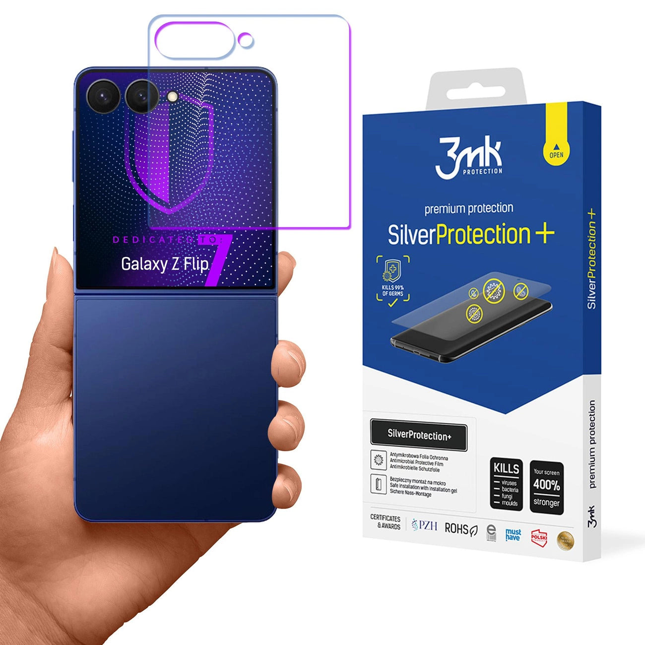 3mk SilverProtection+ protective film for Samsung Galaxy Z Flip 7_0