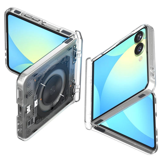 Spigen Ultra Hybrid Pro MagSafe Case for Samsung Galaxy Z Flip 7 Zero One - Transparent_0