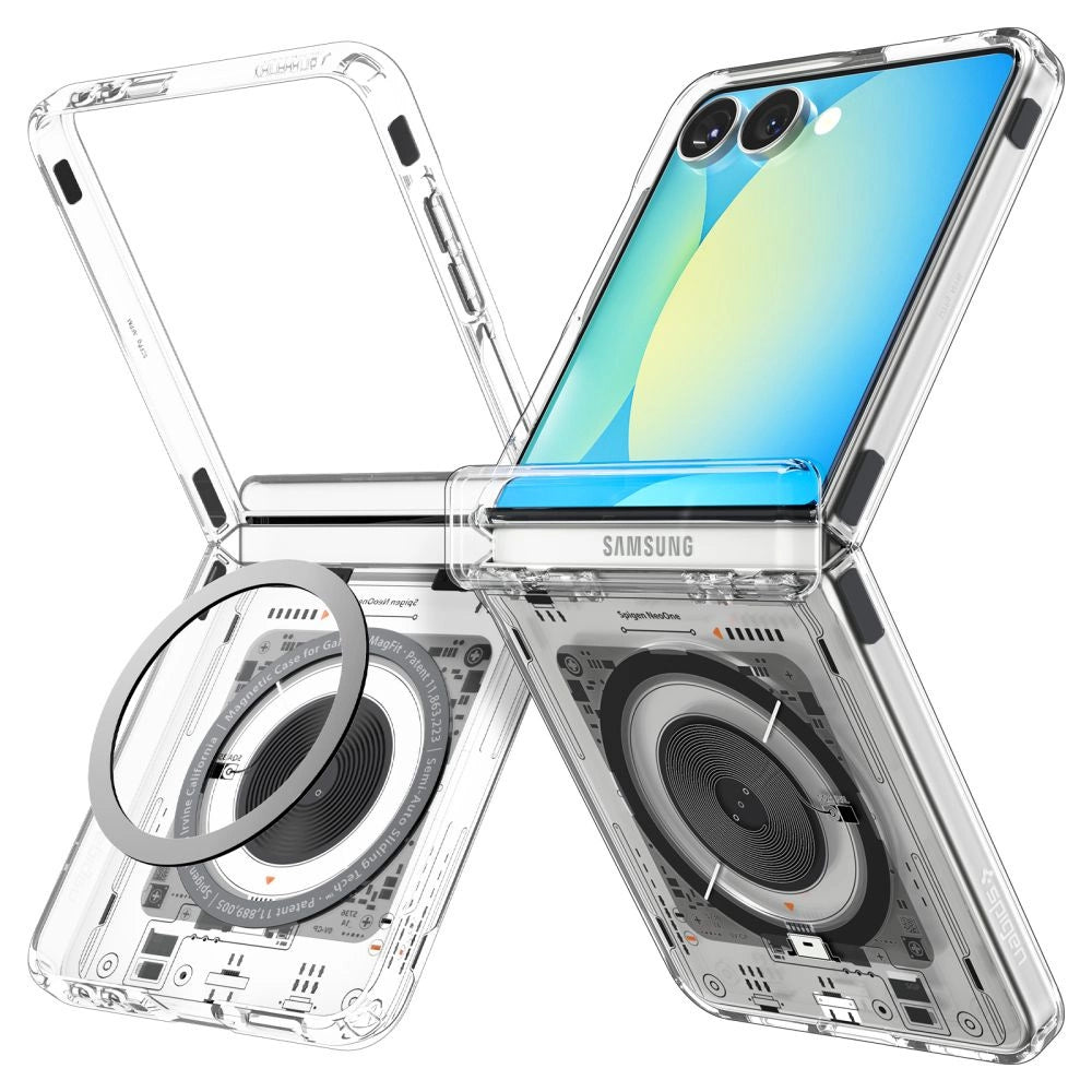 Spigen Ultra Hybrid Pro MagSafe Case for Samsung Galaxy Z Flip 7 Zero One - Transparent_1