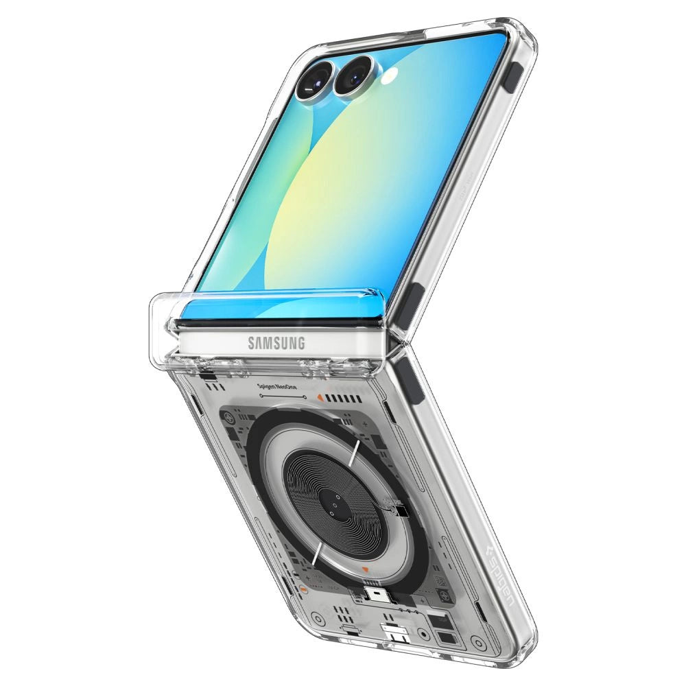 Spigen Ultra Hybrid Pro MagSafe Case for Samsung Galaxy Z Flip 7 Zero One - Transparent_2