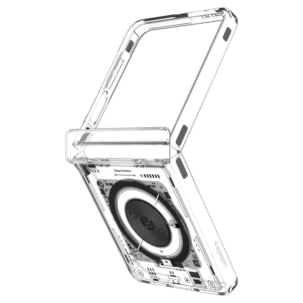 Spigen Ultra Hybrid Pro MagSafe Case for Samsung Galaxy Z Flip 7 Zero One - Transparent_3