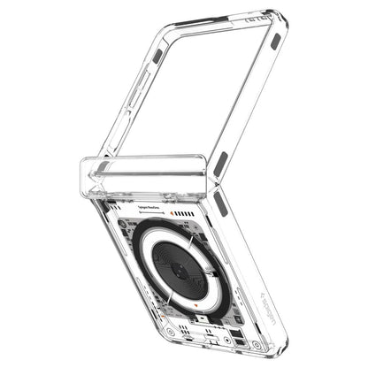 Spigen Ultra Hybrid Pro MagSafe Case for Samsung Galaxy Z Flip 7 Zero One - Transparent_3