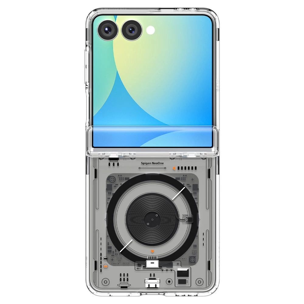 Spigen Ultra Hybrid Pro MagSafe Case for Samsung Galaxy Z Flip 7 Zero One - Transparent_4