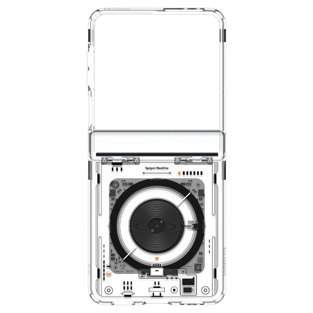Spigen Ultra Hybrid Pro MagSafe Case for Samsung Galaxy Z Flip 7 Zero One - Transparent_5