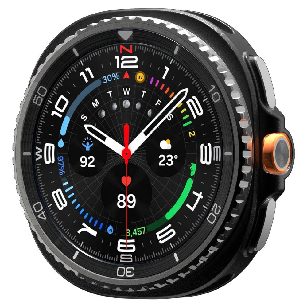 Spigen Rugged Armor Case for Samsung Galaxy Watch 8 Classic 46mm - Matte Black_8