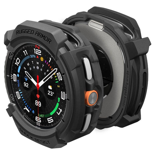 Spigen Rugged Armor Case for Samsung Galaxy Watch 8 Classic 46mm - Matte Black_0