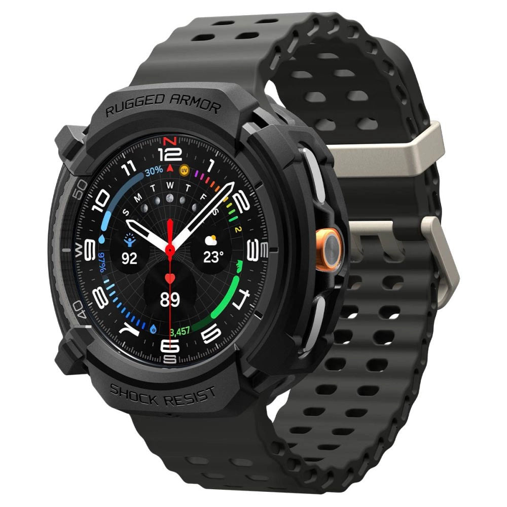 Spigen Rugged Armor Case for Samsung Galaxy Watch 8 Classic 46mm - Matte Black_1