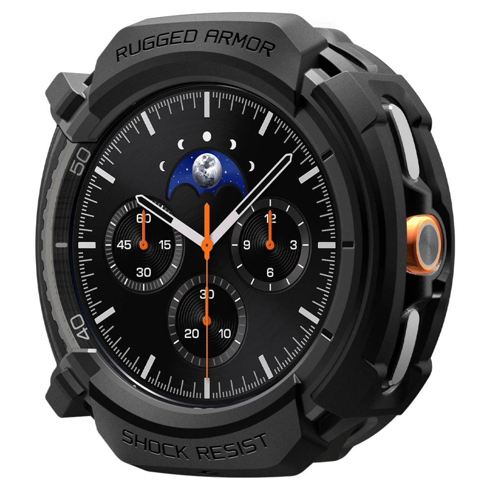 Spigen Rugged Armor Case for Samsung Galaxy Watch 8 Classic 46mm - Matte Black_2