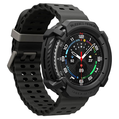 Spigen Rugged Armor Case for Samsung Galaxy Watch 8 Classic 46mm - Matte Black_6