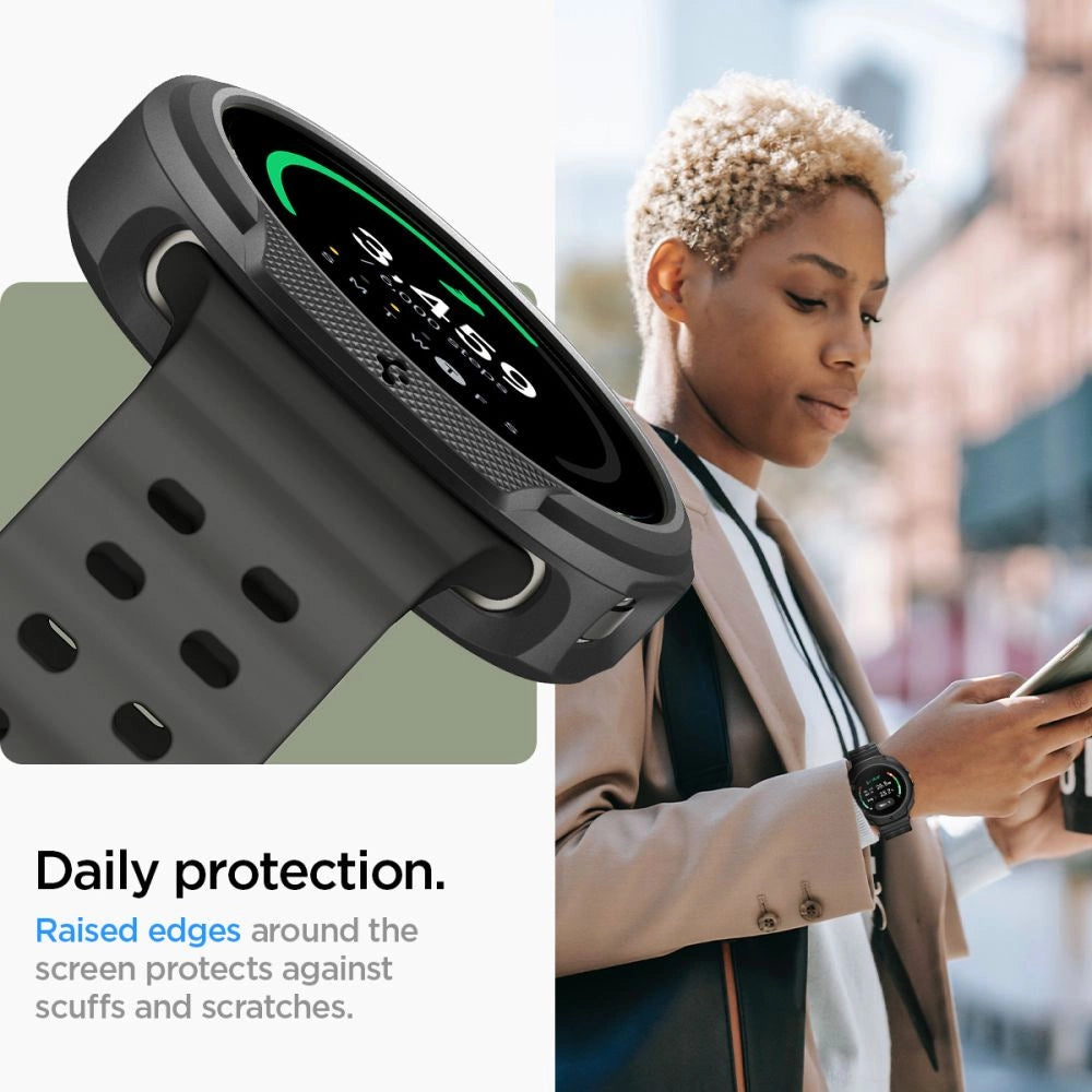 Spigen Liquid Air Case for Samsung Galaxy Watch 8 Classic 46mm - Black_9