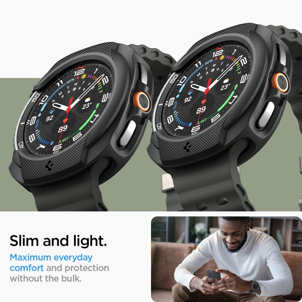 Spigen Liquid Air Case for Samsung Galaxy Watch 8 Classic 46mm - Black_11