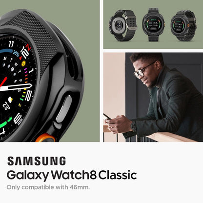 Spigen Liquid Air Case for Samsung Galaxy Watch 8 Classic 46mm - Black_7