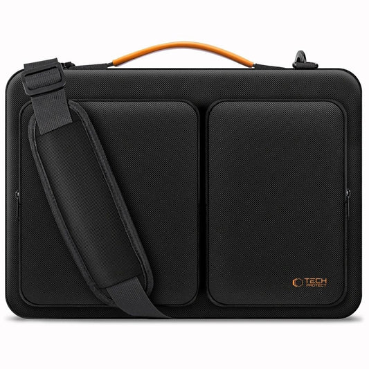 Tech-Protect Defender Bag for 15-16 Laptop - Black and Orange_0