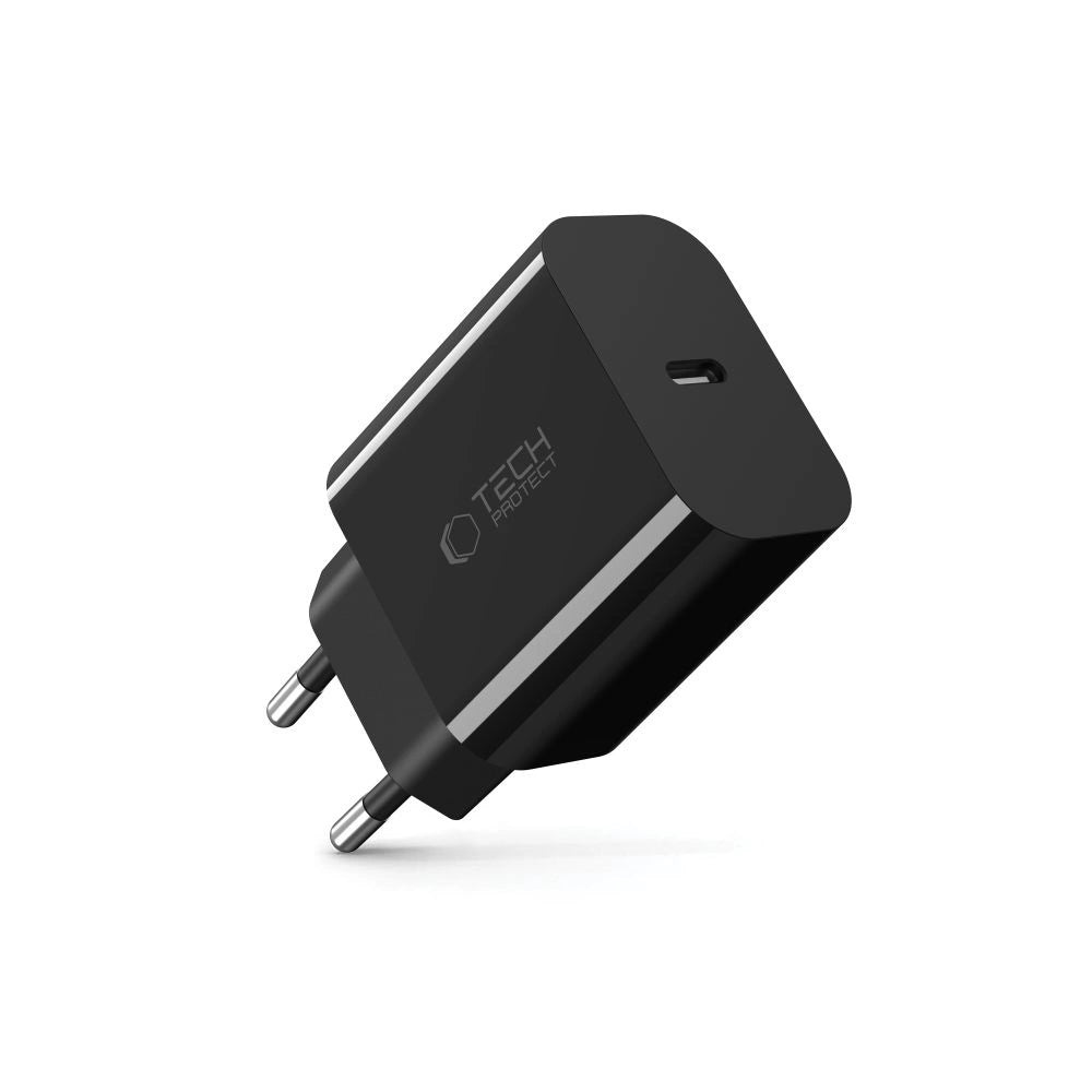 Tech-Protect NC20W USB-C 1-Port PD20W Wall Charger - Black_1