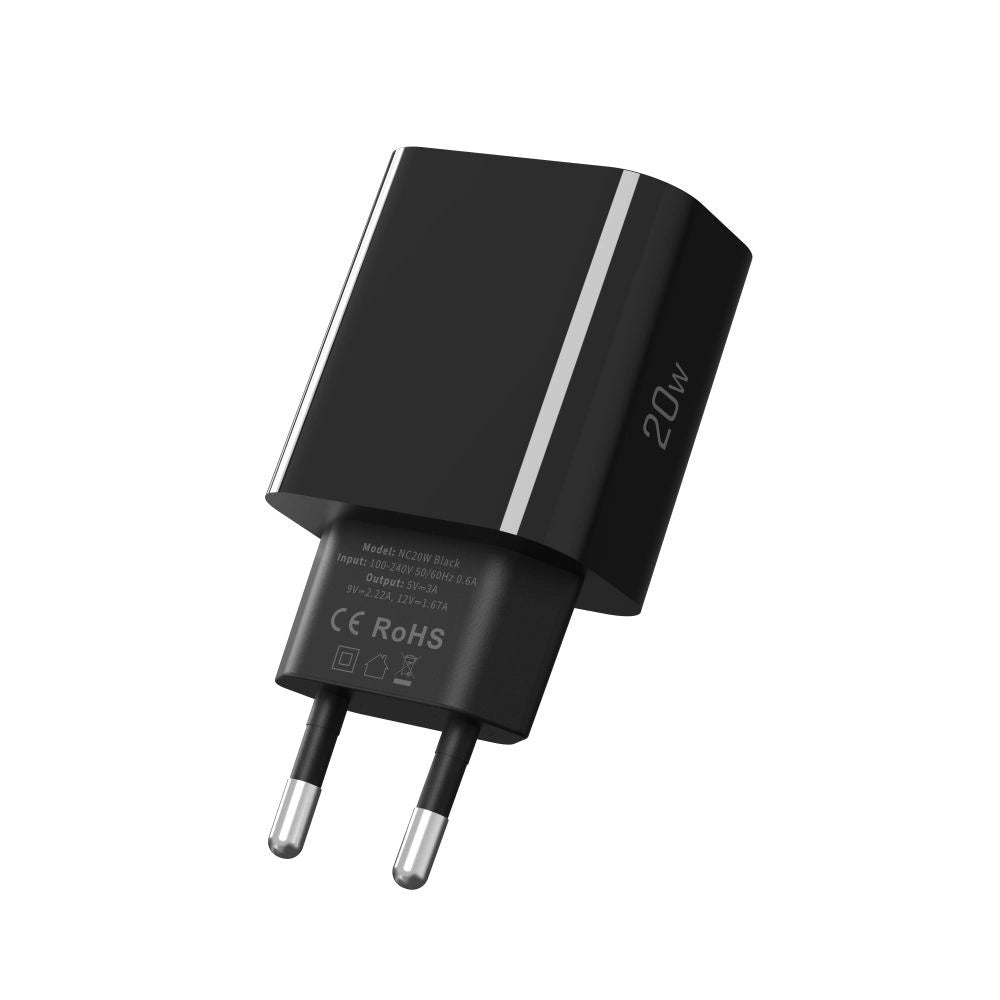 Tech-Protect NC20W USB-C 1-Port PD20W Wall Charger - Black_2