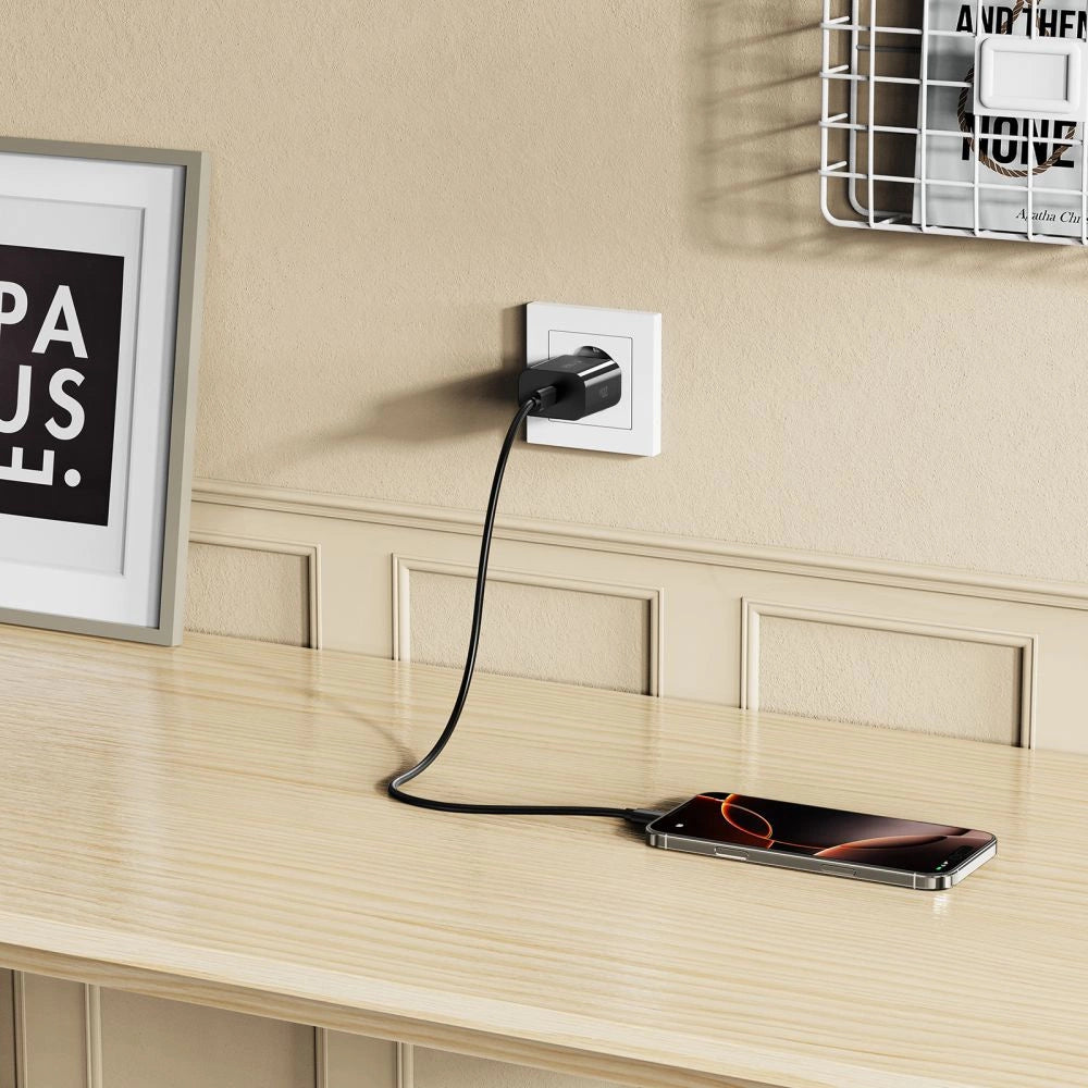 Tech-Protect NC20W USB-C 1-Port PD20W Wall Charger - Black_6