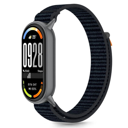 Tech-Protect Nylon Pro Strap for Xiaomi Smart Band 8/9/10/NFC - Black and Orange_0