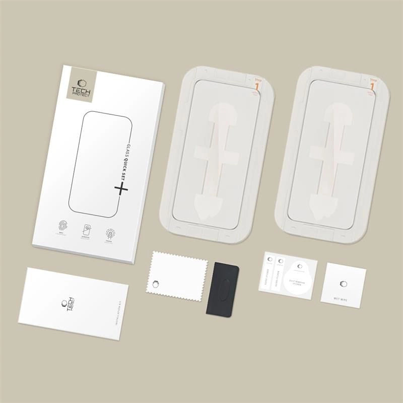 Tech-Protect Quick Set+ 2-pack tempered glass for iPhone 12 / 12 Pro - black_5