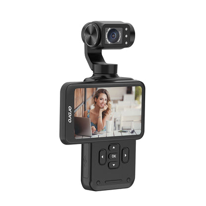 Ordro Pocket M5 3-Axis Gimbal Camera, 5K, for Vlogging and YouTube – Black_0