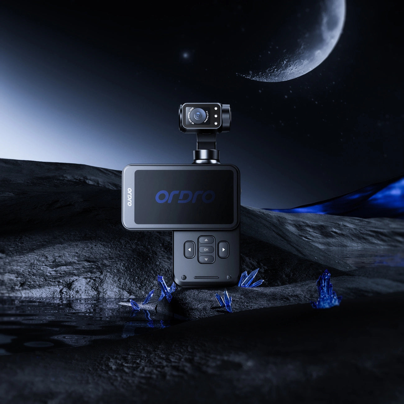 Ordro Pocket M5 3-Axis Gimbal Camera, 5K, for Vlogging and YouTube – Black_11