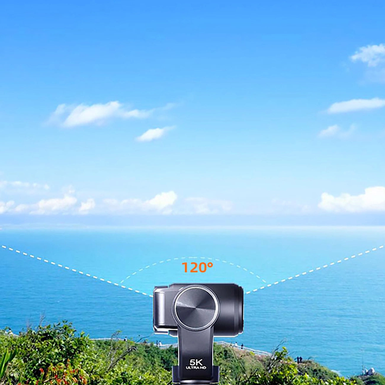 Ordro Pocket M5 3-Axis Gimbal Camera, 5K, for Vlogging and YouTube – Black_13