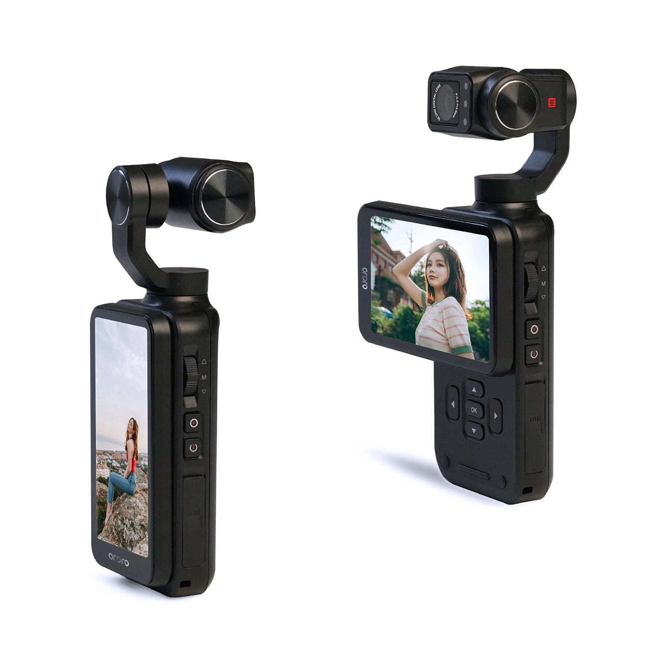 Ordro Pocket M5 3-Axis Gimbal Camera, 5K, for Vlogging and YouTube – Black_5