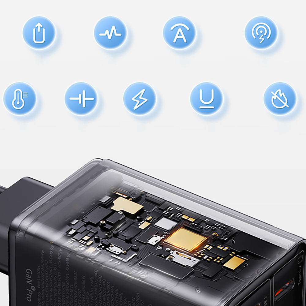 Carregador Baseus GaN6 Pro 65W EU inkl. Ladekabel 1m / Preto / P10162701113-00_14