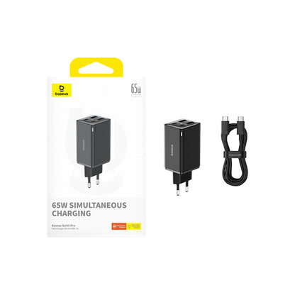 Carregador Baseus GaN6 Pro 65W EU inkl. Ladekabel 1m / Preto / P10162701113-00_7