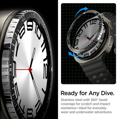 Spigen Bezel Tune Diver Cover for Samsung Galaxy Watch 8 44mm - Black_11