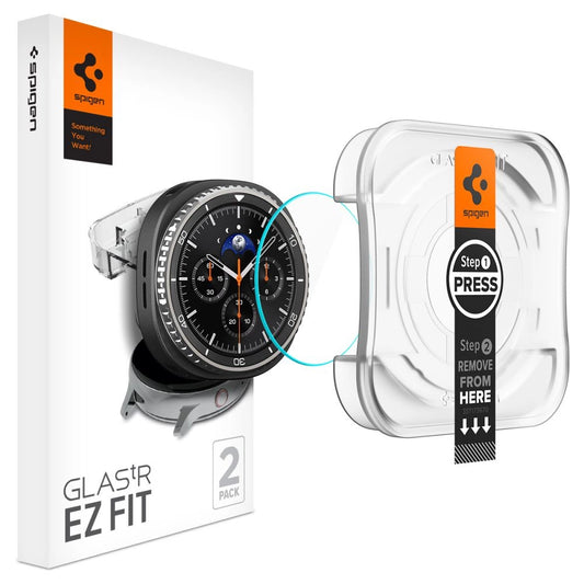Spigen Glas.TR ”Ez-Fit” Tempered Glass for Samsung Galaxy Watch 8 46mm - Transparent_0