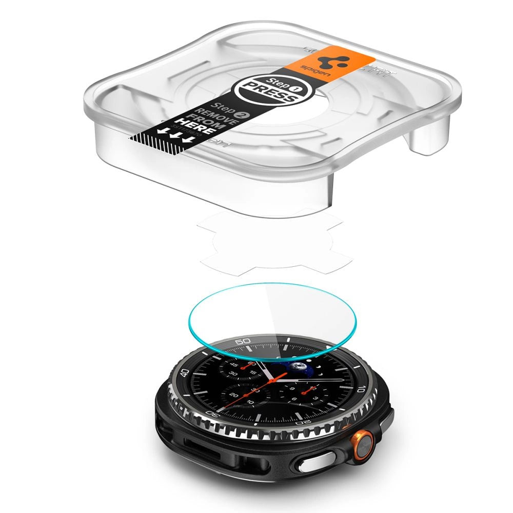 Spigen Glas.TR ”Ez-Fit” Tempered Glass for Samsung Galaxy Watch 8 46mm - Transparent_1