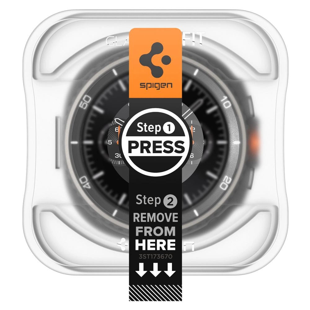 Spigen Glas.TR ”Ez-Fit” Tempered Glass for Samsung Galaxy Watch 8 46mm - Transparent_2