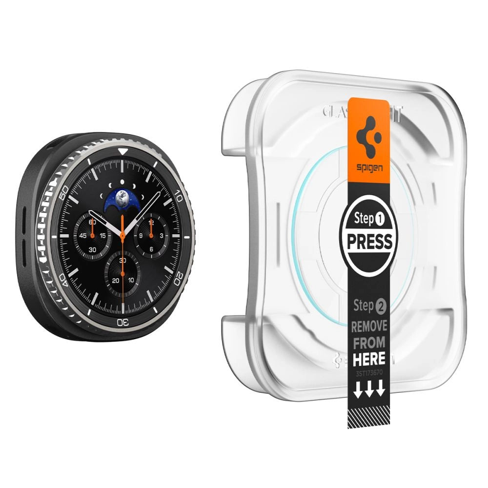 Spigen Glas.TR ”Ez-Fit” Tempered Glass for Samsung Galaxy Watch 8 46mm - Transparent_3