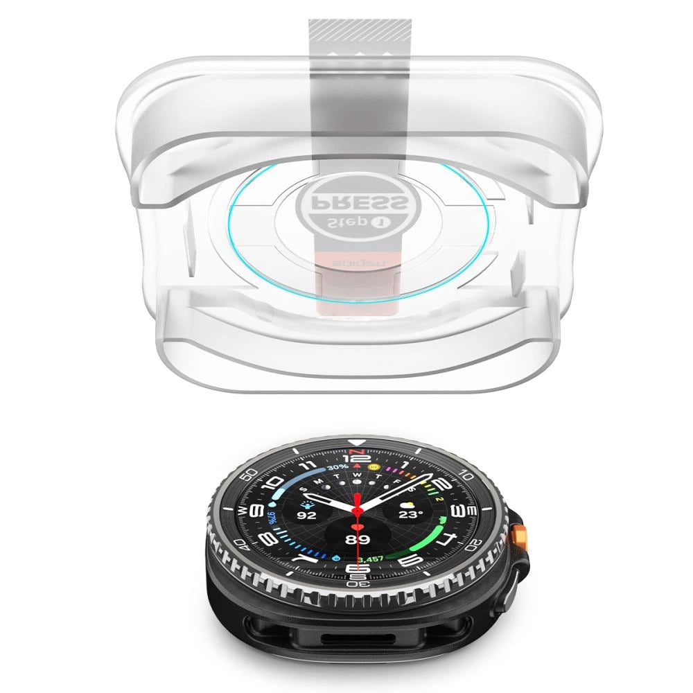Spigen Glas.TR ”Ez-Fit” Tempered Glass for Samsung Galaxy Watch 8 46mm - Transparent_4